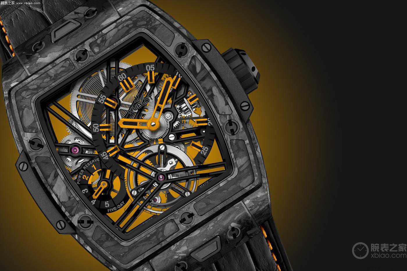 Hublot宇舶表推出Spirit of Big Bang陀飞轮5日动储凯歌香槟腕表
